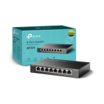 Switch TP-Link 8 ports Gigabit / Fast Ethernet – Plug & Play – Métal ou Plastique – Idéal maison & bureau